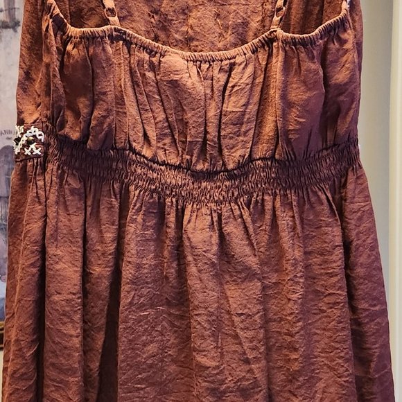 Vintage, Warehouse One, Burgundy Tank Top | Retro Style, Brass Buttons, M, Boho - Picture 9 of 10